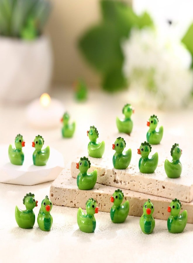 Realspring 100 Pcs Mini Resin Dinosaur Ducks Bulk Dinosaur Duck Miniatures Miniature Animals for Christmas Party Fillers Favors Home Miniature Landscape Ornaments Cake Garden Party Decoration - Image 5